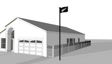 The Black Flagpole